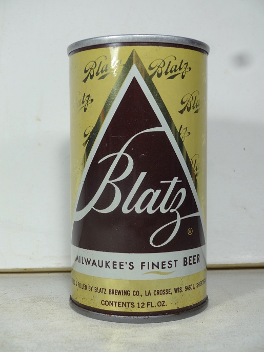 Blatz - Blatz, Div of G. Heileman on 1 line - T/O